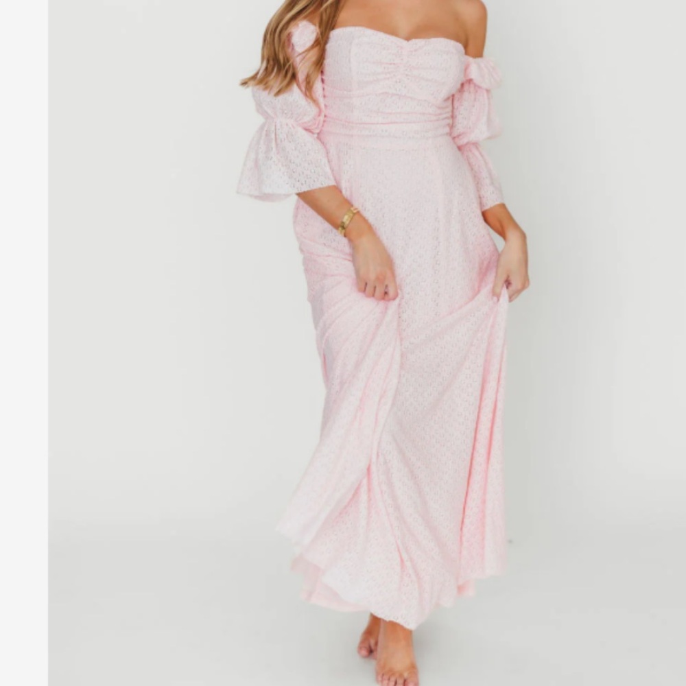 Worth collective lace Pink Off-Shoulder Dress. Brand new
